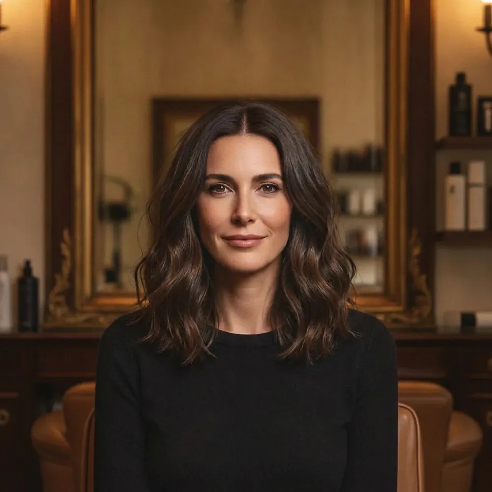 Long bob mosso sulla modella virtuale